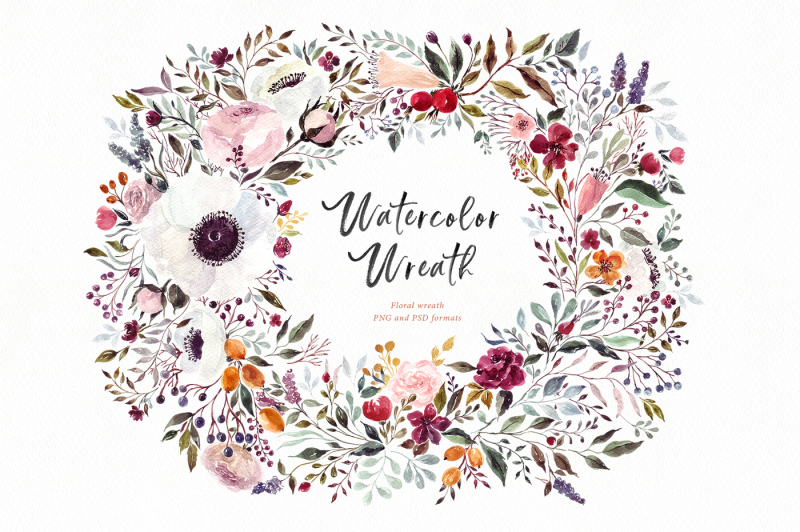 watercolor-floral-wreath