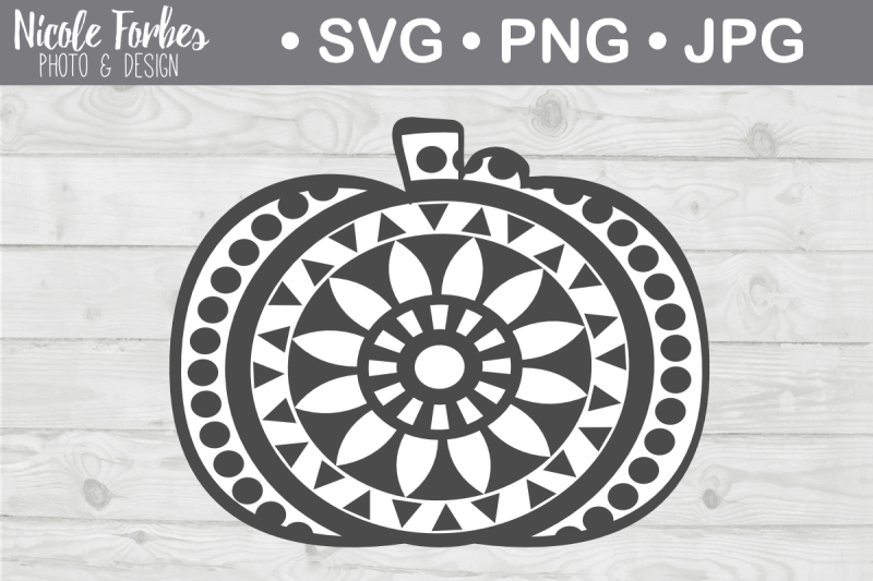 Download Pumpkin Mandala SVG Cut File By Nicole Forbes Designs ...