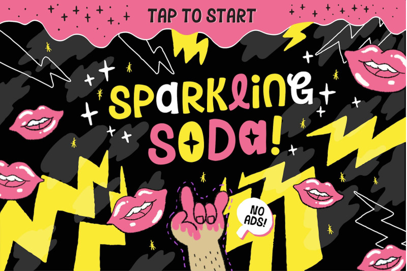 Sparkling Attack Playful Font By Paperly Studio Thehungryjpeg Com