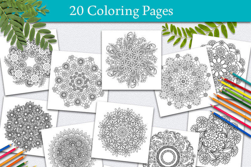 floral-mandalas-20-coloring-pages