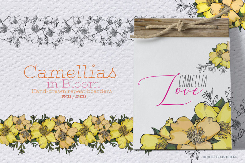 camellia-bloom-design-set