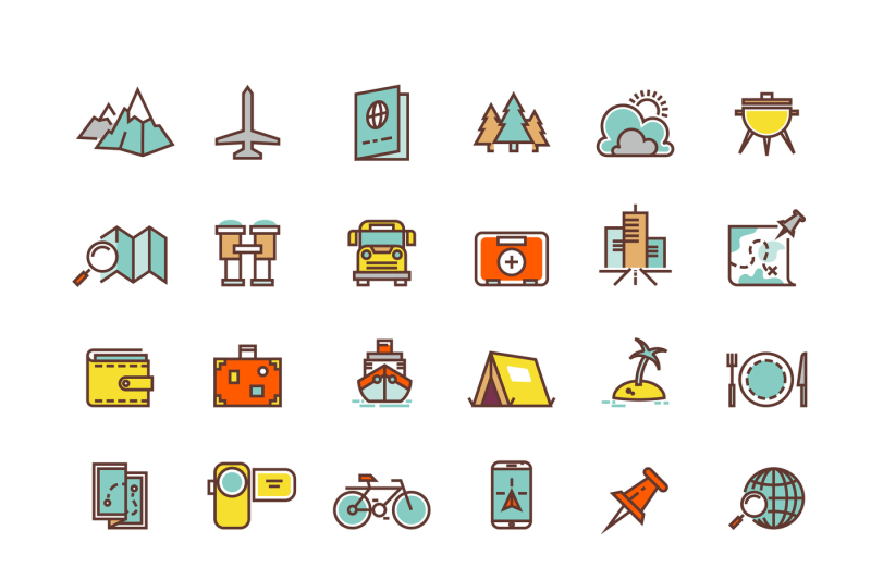 tourism-transport-flat-vector-icons-for-web-and-mobile-app