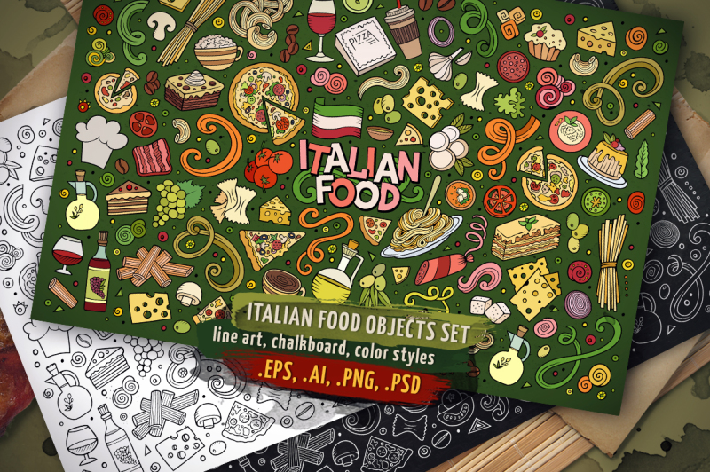 italian-food-objects-amp-symbols-set