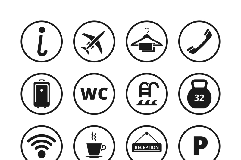 hotel-icons-vector-set