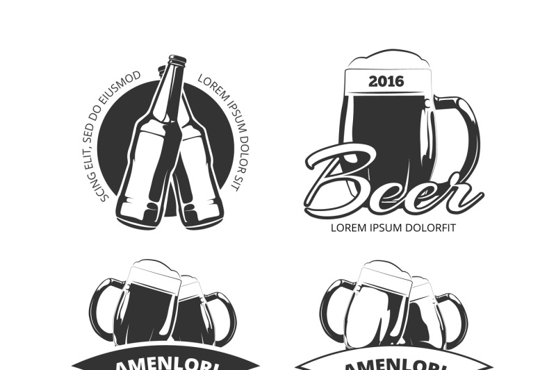 vintage-craft-beer-brewery-vector-emblems-labels-badges-set