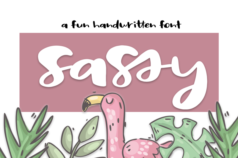 sassy-a-bold-handwritten-font