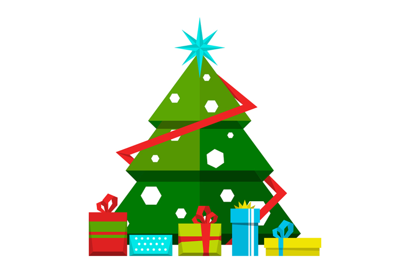 christmas-tree-with-decorations-and-different-gifts