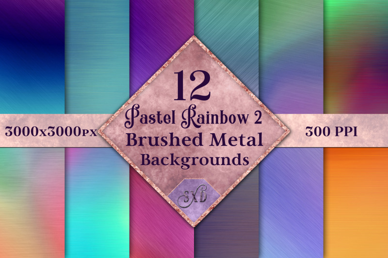 pastel-rainbow-2-brushed-metal-style-backgrounds-12-image-set
