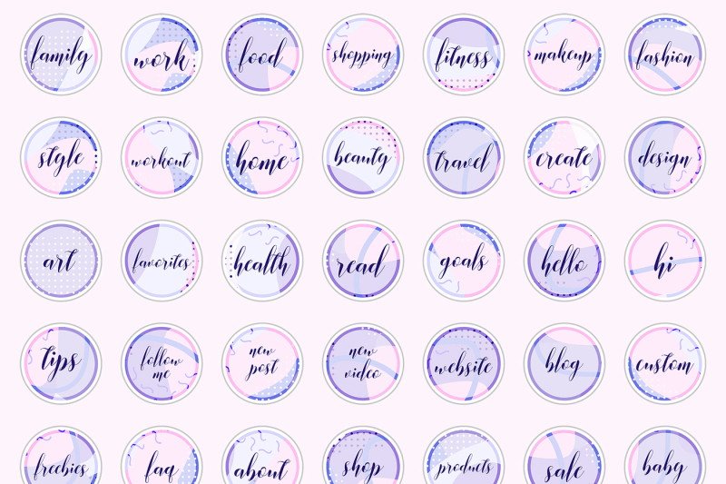 text-instagram-story-icons-pack