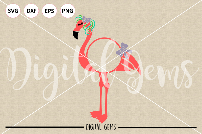 flamingo-svg-dxf-eps-png-files