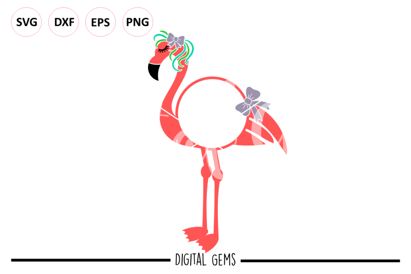 flamingo-svg-dxf-eps-png-files