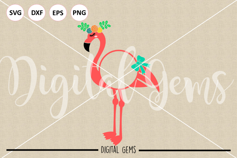 flamingo-svg-dxf-eps-png-files