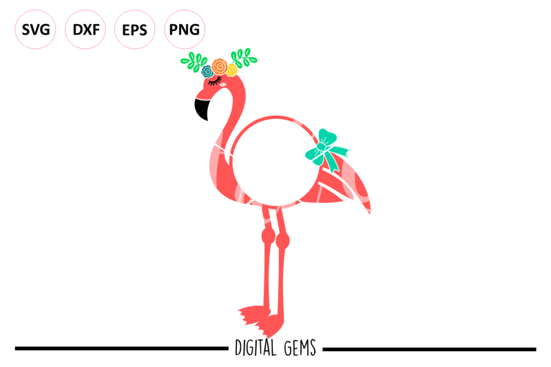 flamingo-svg-dxf-eps-png-files