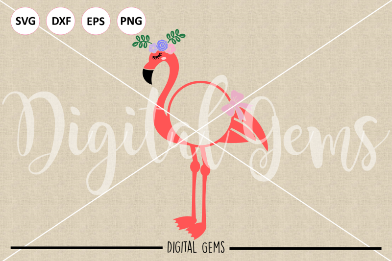 flamingo-svg-dxf-eps-png-files