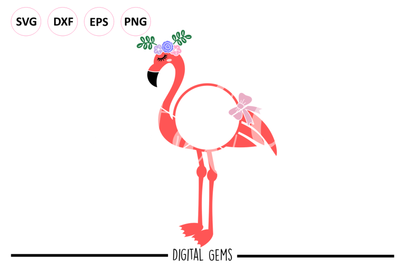 flamingo-svg-dxf-eps-png-files
