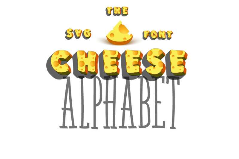 cheese-3d-font-svg