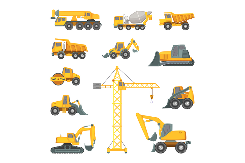 heavy-construction-machines-excavator-bulldozer-and-other-technique