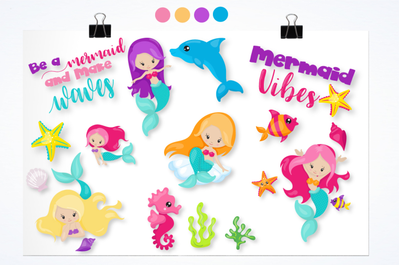 friendly-mermaids-graphics-and-illustrations