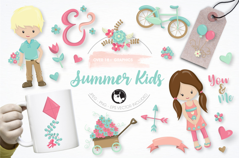 summer-kids-graphics-and-illustrations