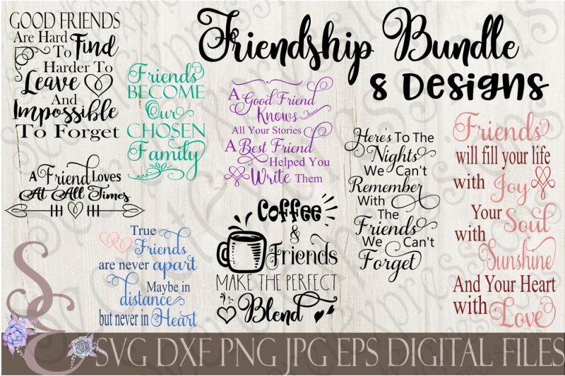 Friend Friendship SVG Bundle By SecretExpressionsSVG | TheHungryJPEG.com