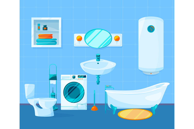 modern-clean-interior-of-bathroom-vector-pictures-in-cartoon-style
