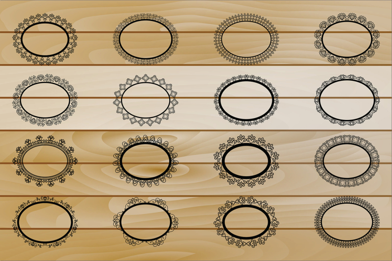 black-lacy-round-and-oval-frames