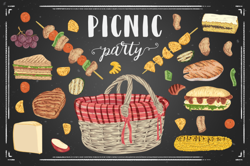 vector-picnic-party-set