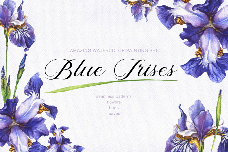blue-irises-watercolor-painting-set