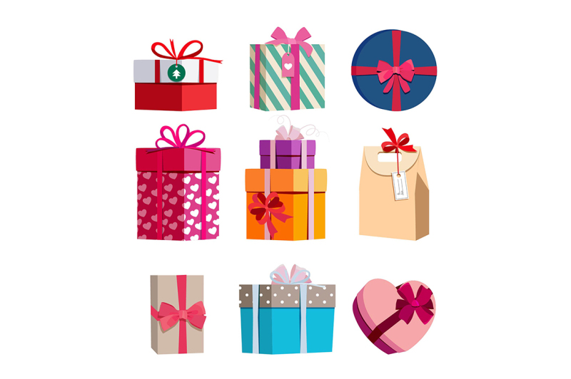 different-color-gift-boxes-with-ribbons