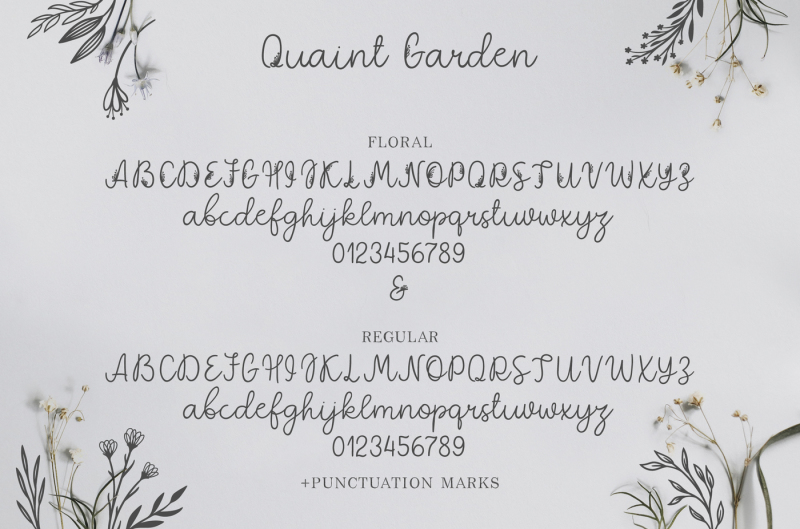 quaint-garden-floral-font