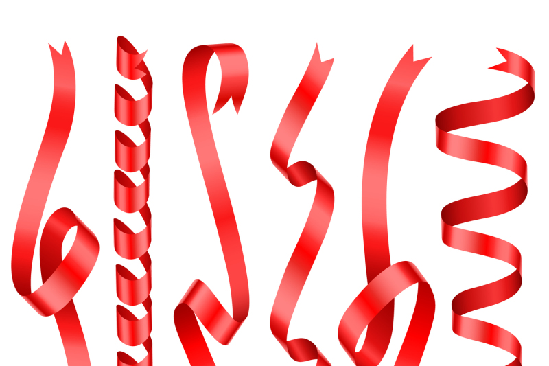 red-shining-rolled-vertical-vector-ribbons-with-copy-space