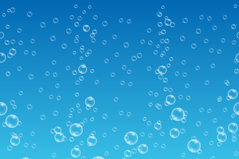 water-with-bubbles-on-horizontal-seamless-blue-background