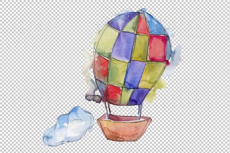 watercolor-hot-air-balloon-png-set