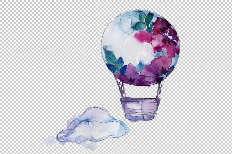 watercolor-hot-air-balloon-png-set