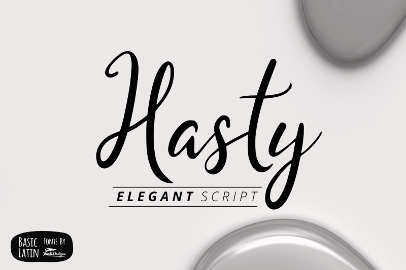 hasty-elegant-font