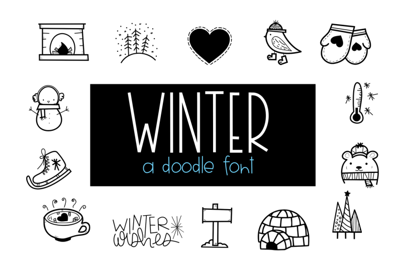 winter-wishes-a-winter-doodles-font