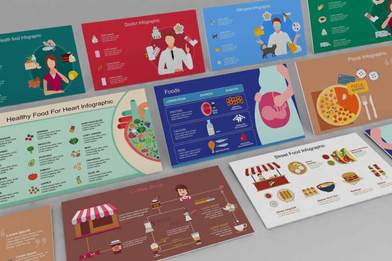 mega-food-powerpoint-infographic-set
