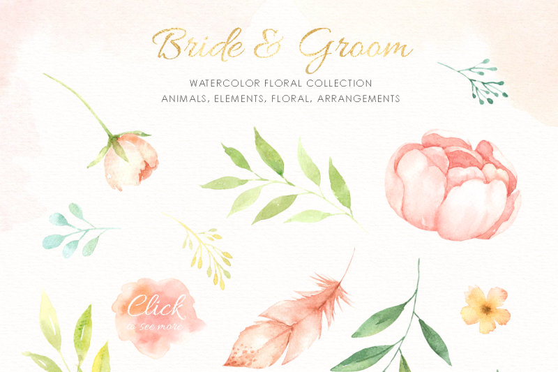 bride-amp-groom-watercolor-clipart