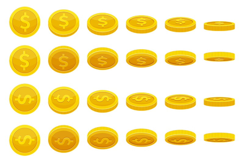 different-positions-of-golden-coins