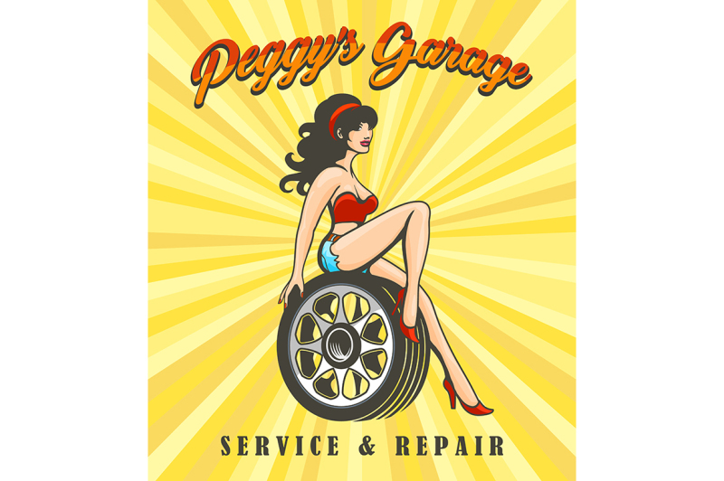 car-service-poster-with-biker-girl