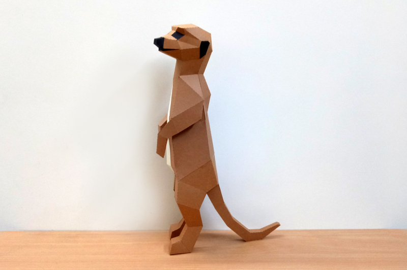 Meerkat Build your own unique 3D craft collectible 