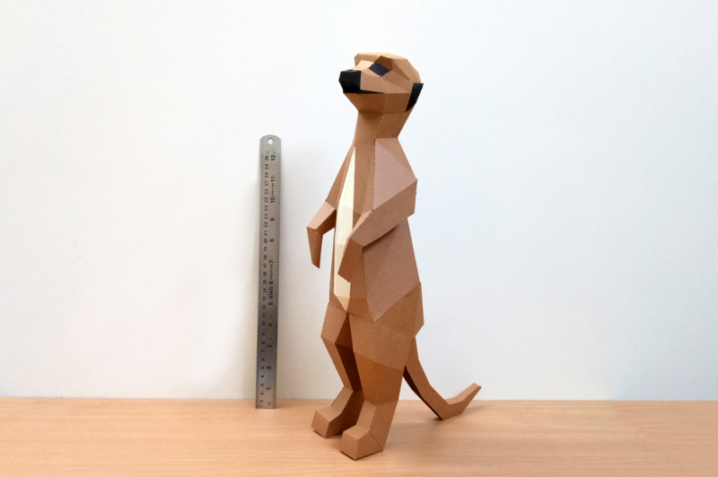 diy-meerkat-3d-papercraft