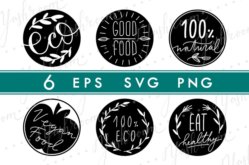 eco-labels-silhouette-svg-collection