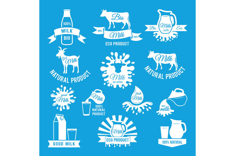 labels-set-of-fresh-milk-vector-illustrations-for-farm-logo-design