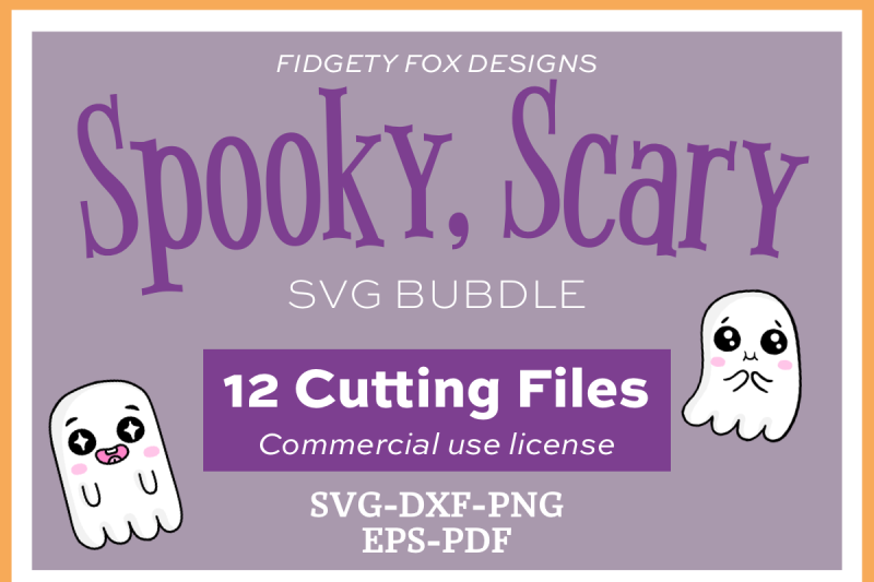 Halloween Svg Bundle Dxf Eps Pdf Png Spooky Bundle By Fidgety Fox Designs Thehungryjpeg Com