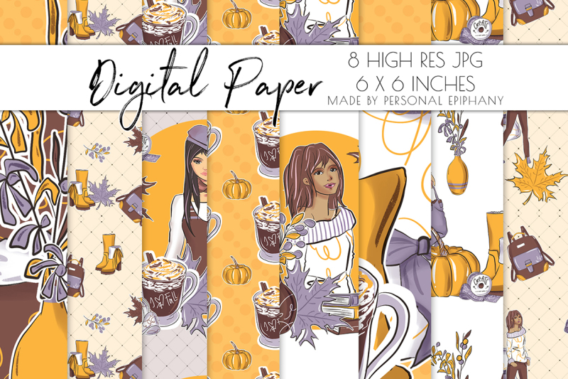 fall-digital-paper-planner-girl-background-autumn-pattern-fashion