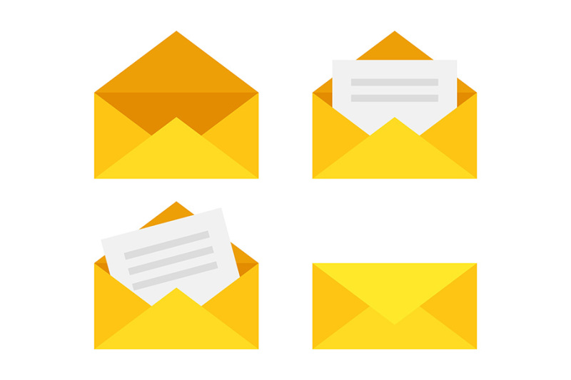 yellow-and-white-envelope-pattern