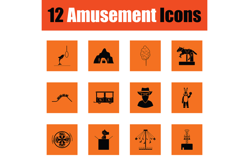 amusement-park-icon-set