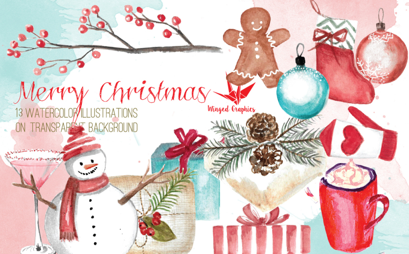 christmas-watercolor-illustrations-set-of-13