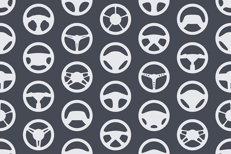 pattern-with-car-steering-wheels